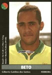 Sticker Beto - Futebol 2000-2001 n. 283 - Panini