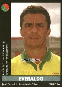 Sticker Everaldo - Futebol 2000-2001 n. 285 - Panini