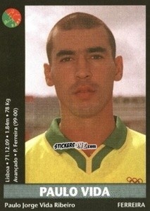 Sticker Paulo Vida - Futebol 2000-2001 n. 286 - Panini