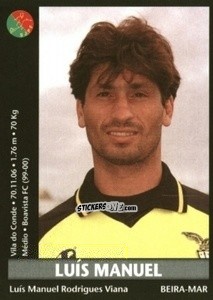 Figurina Luis Manuel - Futebol 2000-2001 n. 296 - Panini