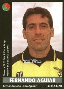 Figurina Fernando Aguiar - Futebol 2000-2001 n. 300 - Panini