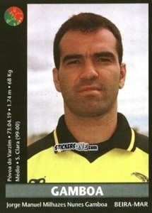 Figurina Gamboa - Futebol 2000-2001 n. 304 - Panini
