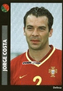 Sticker Jorge Costa - Futebol 2000-2001 n. 327 - Panini