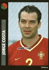 Sticker Jorge Costa - Futebol 2000-2001 - Panini