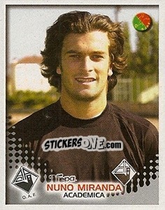 Figurina Nuno Miranda - Futebol 2002-2003 - Panini