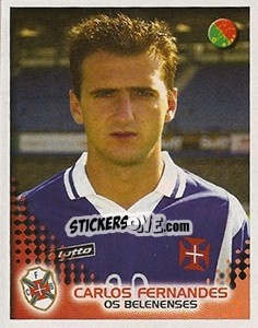 Sticker Carlos Fernandes - Futebol 2002-2003 n. 54 - Panini