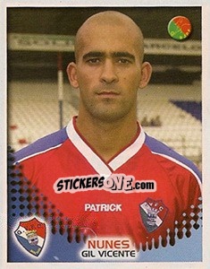 Sticker Nunes - Futebol 2002-2003 n. 139 - Panini