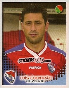 Sticker Luís Coentrão - Futebol 2002-2003 - Panini