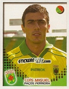 Figurina Luís Miguel - Futebol 2002-2003 - Panini