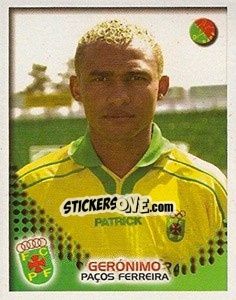 Sticker Gerónimo - Futebol 2002-2003 n. 235 - Panini