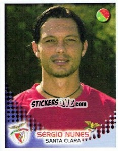 Figurina Sérgio Nunes - Futebol 2002-2003 - Panini