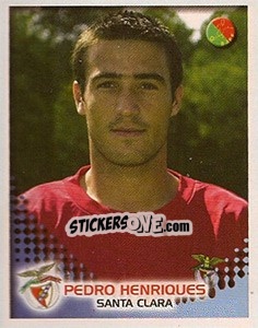 Figurina Pedro Henriques - Futebol 2002-2003 - Panini