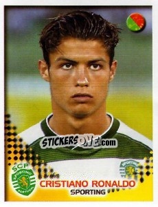 Sticker Cristiano Ronaldo - Futebol 2002-2003 n. 306 - Panini