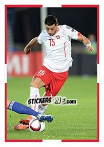 Sticker Blerim Dzemaili - Swiss Football Stars n. 37 - Panini
