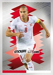 Sticker Inler - Swiss Football Stars n. 76 - Panini