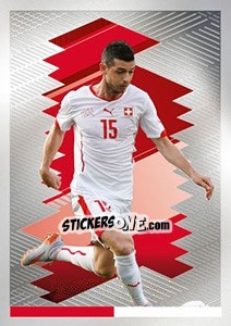 Sticker Dzemaili - Swiss Football Stars n. 92 - Panini