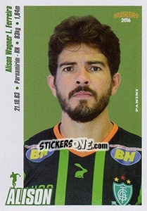 Sticker Alison - Campeonato Brasileiro 2016 n. 4 - Panini