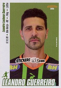 Cromo Leandro Guerreiro - Campeonato Brasileiro 2016 - Panini