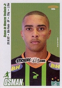 Sticker Osman - Campeonato Brasileiro 2016 n. 10 - Panini