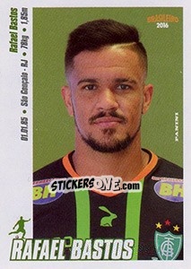 Sticker Rafael Bastos - Campeonato Brasileiro 2016 - Panini