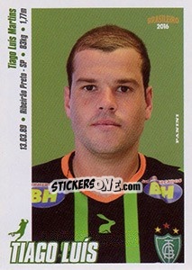 Sticker Tiago Luís - Campeonato Brasileiro 2016 n. 16 - Panini