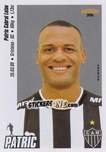 Sticker Patric - Campeonato Brasileiro 2016 n. 19 - Panini