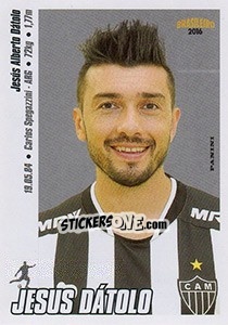 Sticker Jesus Dátolo - Campeonato Brasileiro 2016 - Panini