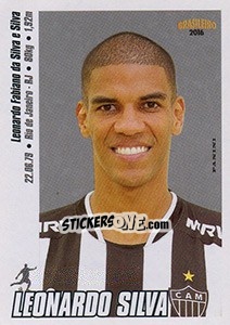 Sticker Leonardo Silva - Campeonato Brasileiro 2016 n. 27 - Panini