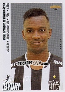 Sticker Hyuri - Campeonato Brasileiro 2016 n. 29 - Panini