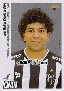 Sticker Luan - Campeonato Brasileiro 2016 n. 30 - Panini
