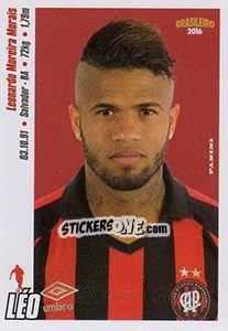 Sticker Léo - Campeonato Brasileiro 2016 n. 35 - Panini