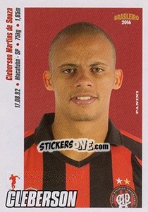 Sticker Cleberson - Campeonato Brasileiro 2016 n. 37 - Panini