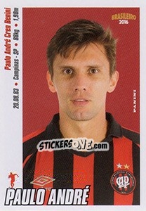 Sticker Paulo André - Campeonato Brasileiro 2016 n. 38 - Panini