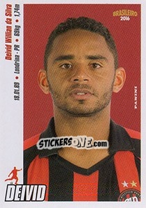 Sticker Deivid - Campeonato Brasileiro 2016 n. 41 - Panini