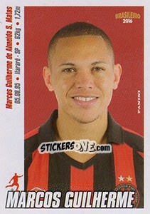 Sticker Marcos Guilherme - Campeonato Brasileiro 2016 n. 43 - Panini