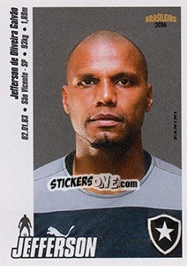 Cromo Jefferson - Campeonato Brasileiro 2016 n. 50 - Panini