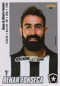 Cromo Renan Fonseca - Campeonato Brasileiro 2016 - Panini