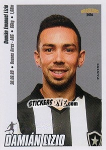 Cromo Damián Lizio - Campeonato Brasileiro 2016 n. 58 - Panini