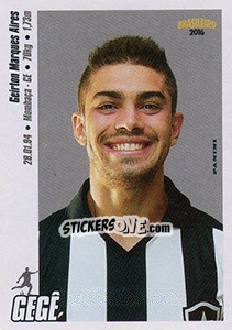 Cromo Gegê - Campeonato Brasileiro 2016 n. 59 - Panini