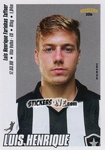 Cromo Luis Henrique - Campeonato Brasileiro 2016 n. 63 - Panini