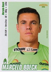 Sticker Marcelo Boeck - Campeonato Brasileiro 2016 n. 66 - Panini