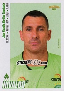 Sticker Nivaldo - Campeonato Brasileiro 2016 n. 67 - Panini