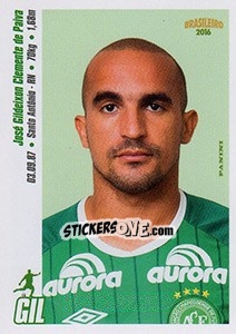 Sticker Gil - Campeonato Brasileiro 2016 n. 73 - Panini