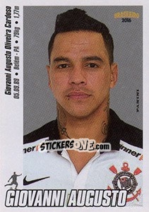 Cromo Giovanni Augusto - Campeonato Brasileiro 2016 n. 89 - Panini