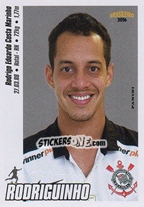 Cromo Rodriguinho - Campeonato Brasileiro 2016 n. 92 - Panini