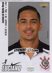 Cromo Luciano - Campeonato Brasileiro 2016 n. 95 - Panini