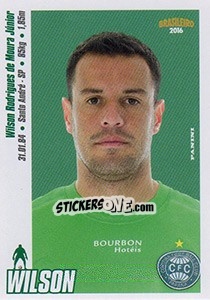 Sticker Wilson - Campeonato Brasileiro 2016 - Panini