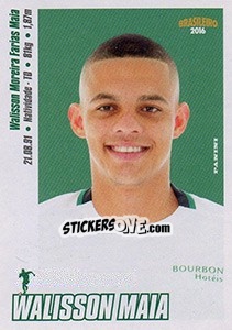 Sticker Walisson Maia - Campeonato Brasileiro 2016 - Panini