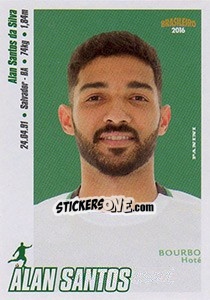Sticker Alan Santos - Campeonato Brasileiro 2016 n. 106 - Panini