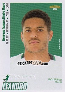 Sticker Leandro - Campeonato Brasileiro 2016 n. 110 - Panini